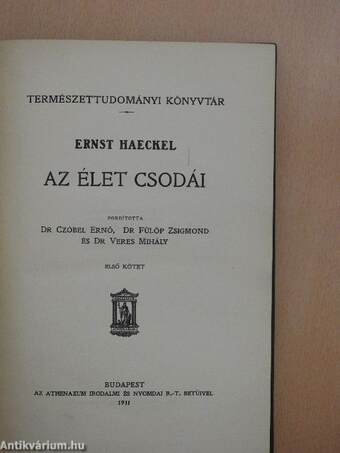 Az élet csodái I-II.