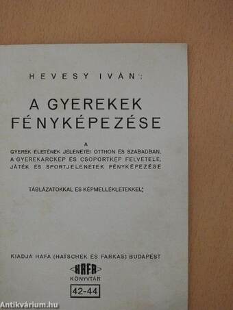 A gyerekek fényképezése