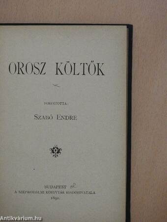 Orosz költők