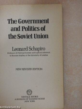 The Government and Politics of the Soviet Union