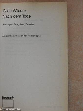 Nach dem Tode