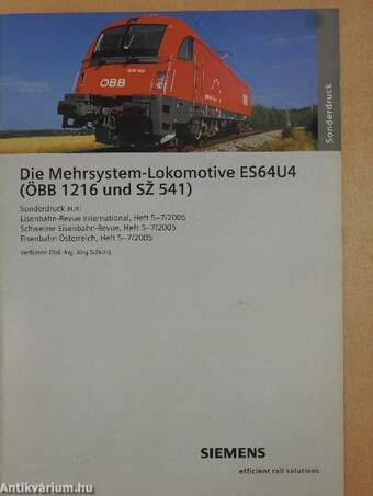 Die Mehrsystem-Lokomotive ES64U4 (ÖBB 1216 und SZ 541)