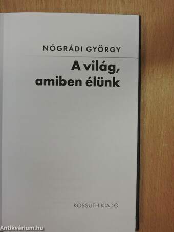 A világ, amiben élünk