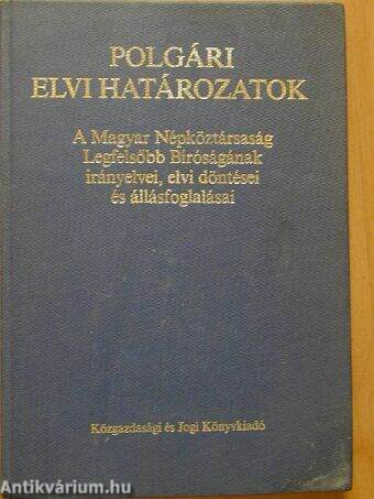 Polgári elvi határozatok