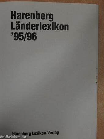 Harenberg Länderlexikon '95/96