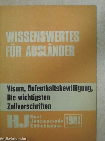 Wissenswertes für Ausländer