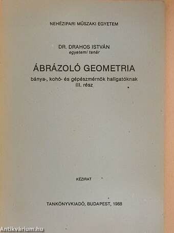 Ábrázoló geometria III.