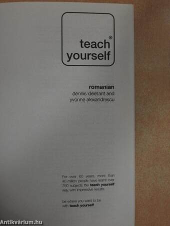 Teach Yourself Romanian