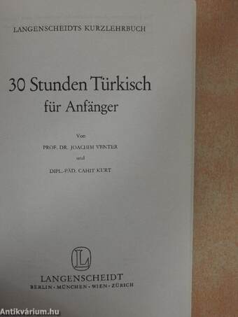 30 Stunden Türkisch für Anfänger