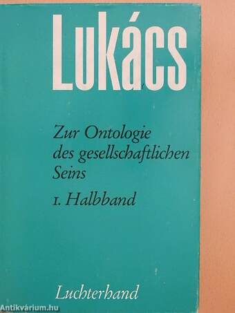 Zur Ontologie des gesellschaftlichen Seins 1-2