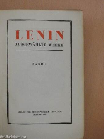 Lenin ausgewählte Werke I.