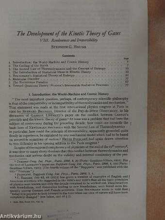 The Development of the Kinetic Theory of Gases/Two Letters from Einstein Concerning his Distant Parallelism Field Theory