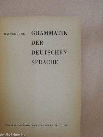 Grammatik der deutschen Sprache