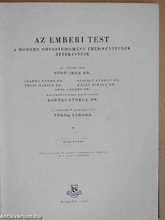 Az emberi test I-II.