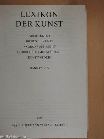 Lexikon der Kunst IV (töredék)