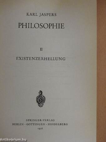 Philosophie II.