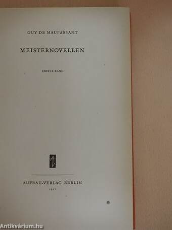 Meisternovellen 1.