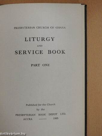 Liturgy and service book I. (töredék)