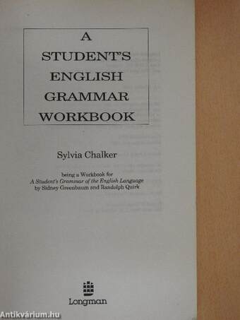 A Student's English Grammar Workbook