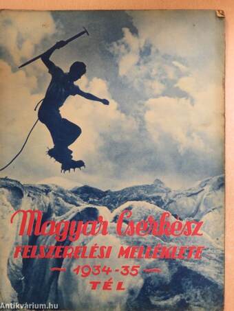 Magyar Cserkész felszerelési melléklete 1934-35. tél