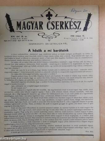 Magyar Cserkész 1935. május 15.