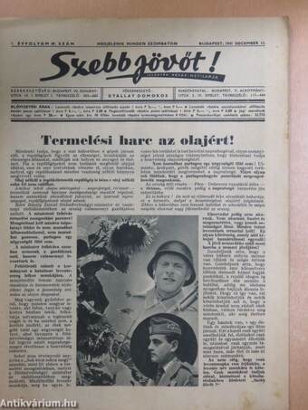 Szebb jövőt! 1941. december 13.