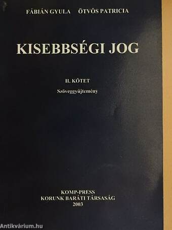 Kisebbségi jog II.