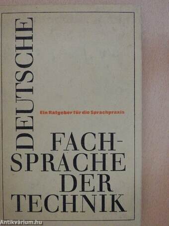 Deutsche Fachsprache der Technik