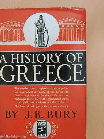 A History of Greece to the Death of Alexander the Great