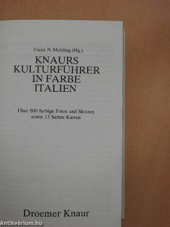 Knaurs Kulturführer in Farbe Italien