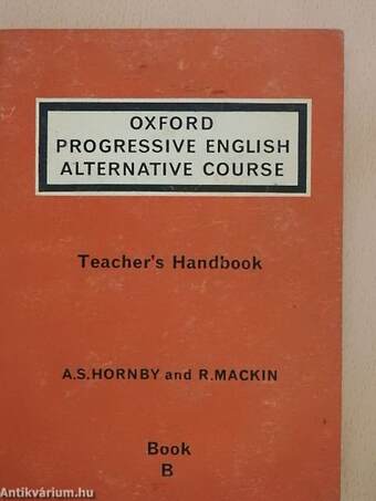 Oxford Progressive English Alternative Course - Teacher's Handbook - Book B