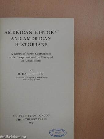 American History and American Historians