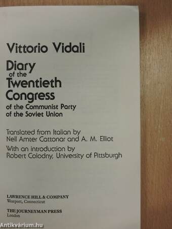 Diary of the Twentieth Congress of the Communist Party of the Soviet Union