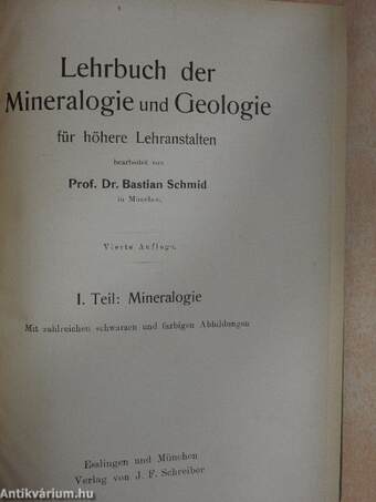 Lehrbuch der Mineralogie und Geologie