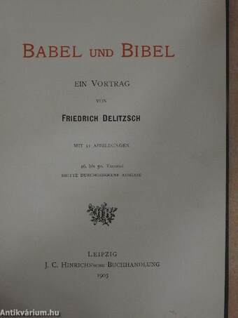 Babel und Bibel/Zweiter Vortrag über Babel und Bibel