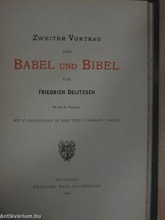 Babel und Bibel/Zweiter Vortrag über Babel und Bibel