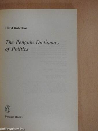 The Penguin Dictionary of Politics