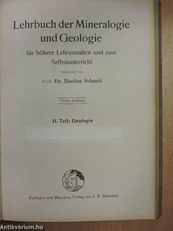 Lehrbuch der Mineralogie und Geologie