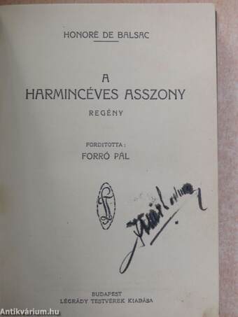 A harmincéves asszony