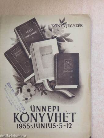 Ünnepi Könyvhét 1955. június 5-12.