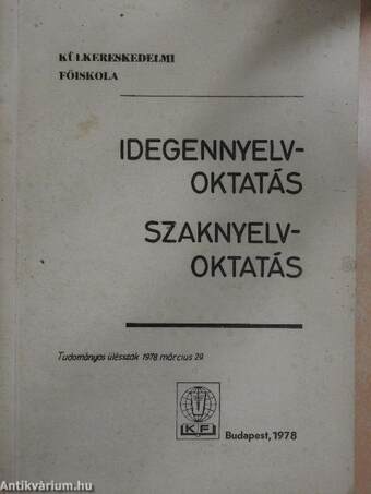 Idegennyelvoktatás - Szaknyelvoktatás