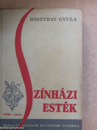 Színházi esték 1930-1940