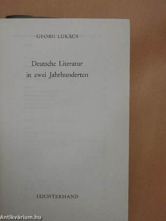 Deutsche Literatur in zwei Jahrhunderten