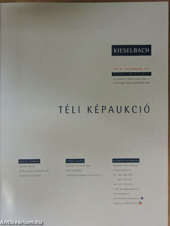 Kieselbach Galéria és Aukciósház - Téli Képaukció 2019