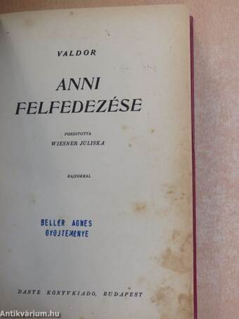 Anni felfedezése