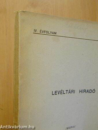 Levéltári Híradó 1954. 1-2. szám