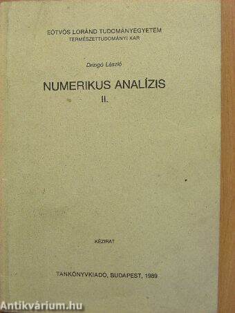 Numerikus analízis II.
