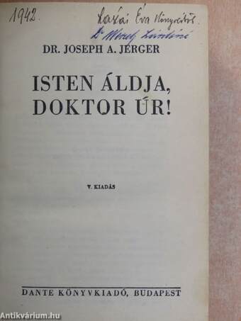 Isten áldja, doktor úr!