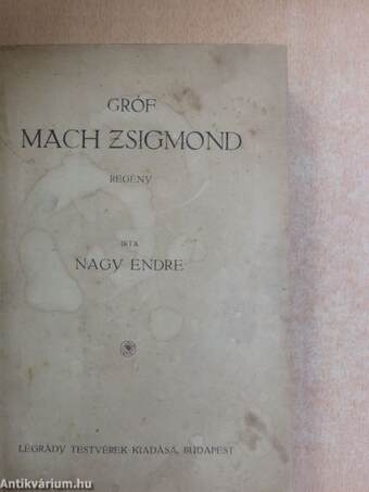 Gróf Mach Zsigmond