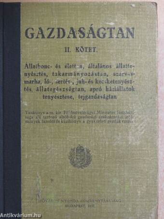 Gazdaságtan II/3-5.